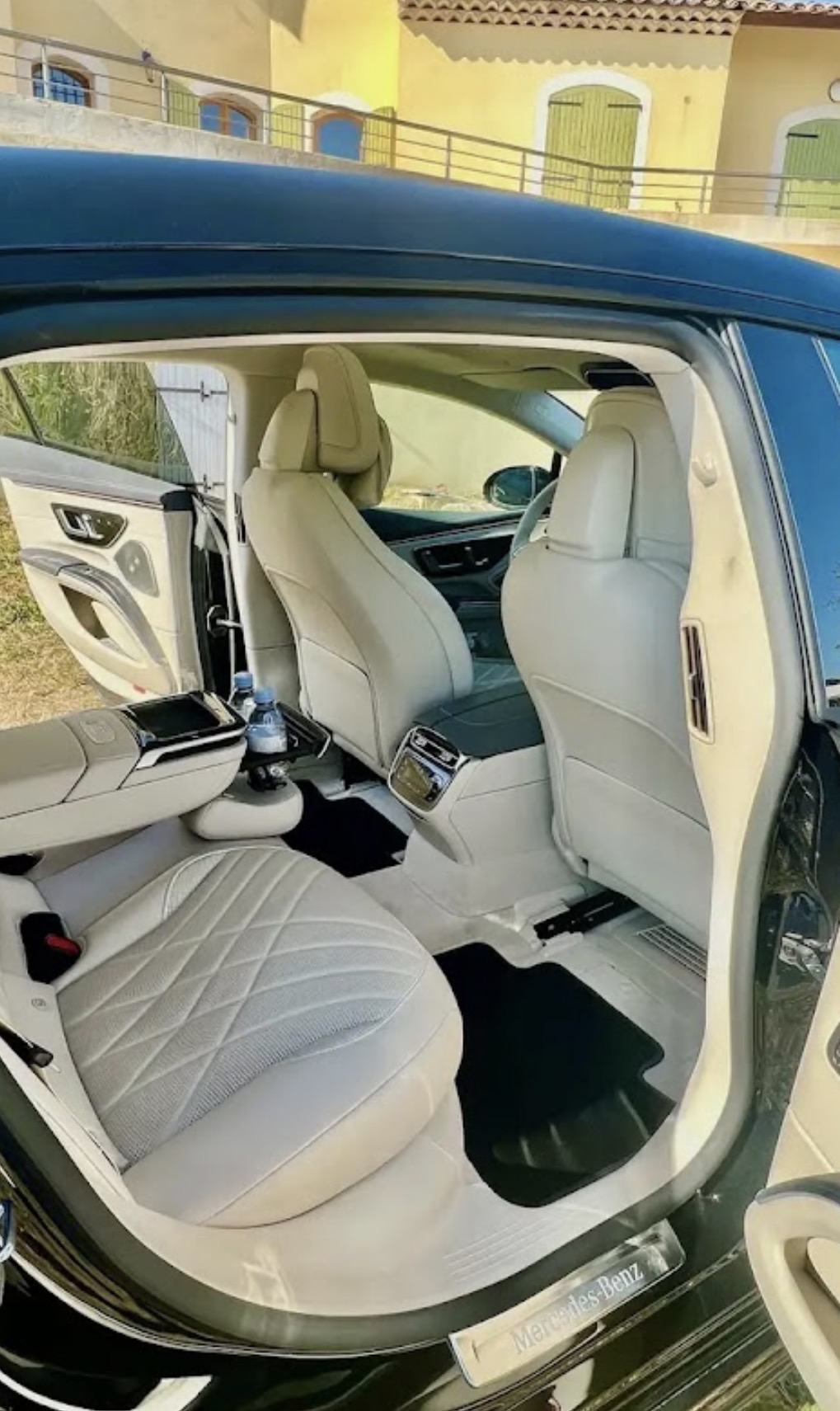 Intérieur arrière Mercedes EQS 580