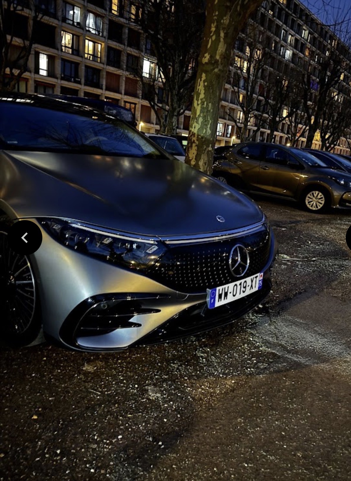 Mercedes EQS 580 de nuit
